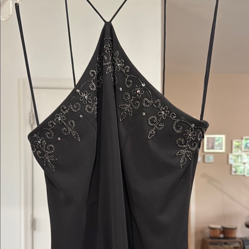 Dave & Johnny Black Embellished Dress